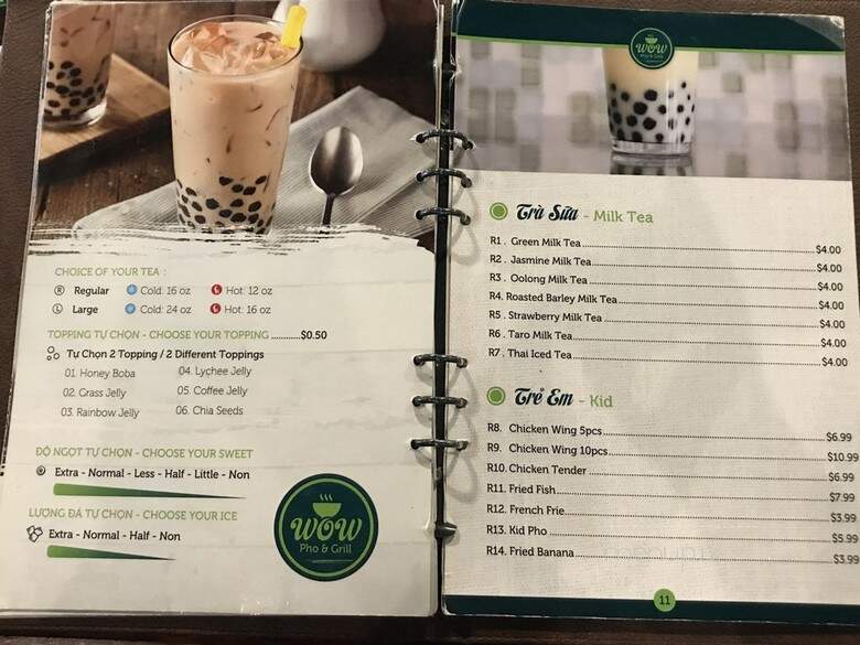 Wow Pho & Grill - Woodstock, GA menu_pic