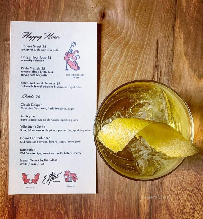 The ExPat - Athens, GA menu_pic