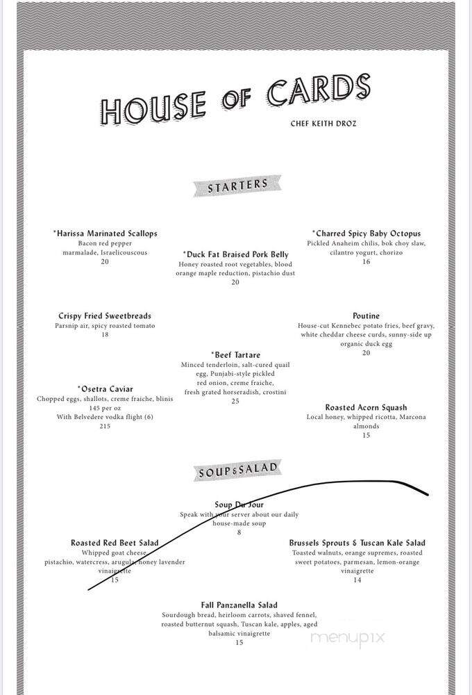 House of Cards - Nashville, TN menu_pic