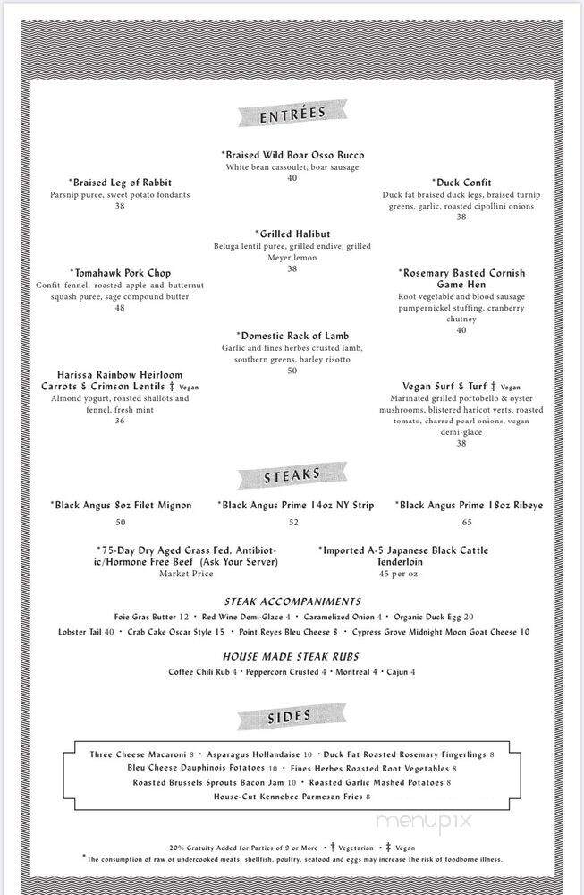 House of Cards - Nashville, TN menu_pic