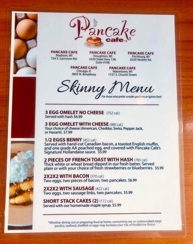 Pancake Cafe - Stoughton, WI menu_pic