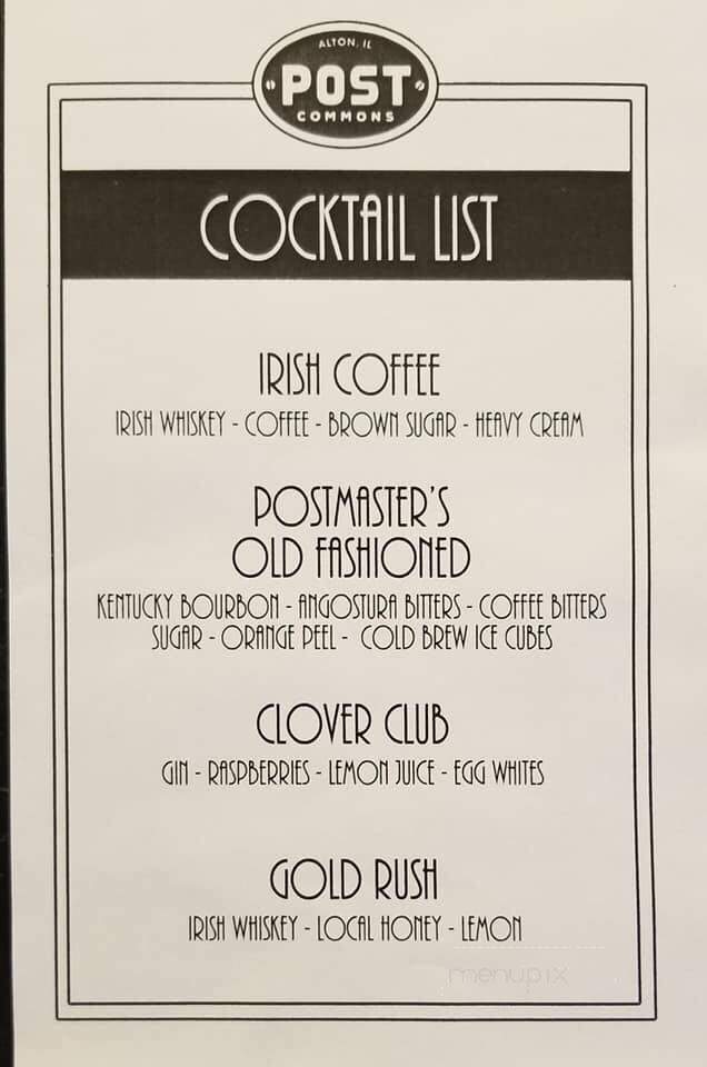 Post Commons - Alton, IL menu_pic