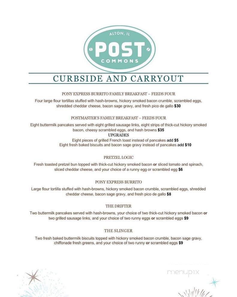 Post Commons - Alton, IL menu_pic