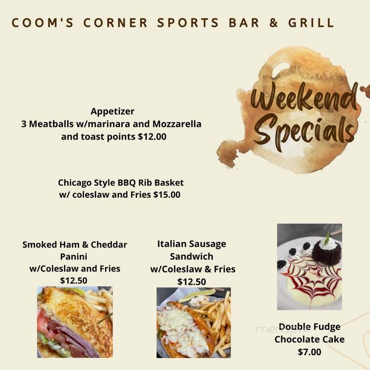 Coom's Corner Grill - Lockport, IL