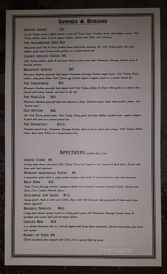 Flat Iron Tap - Lake Geneva, WI menu_pic