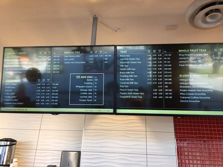 85 Degree C Bakery Cafe - Austin, TX menu_pic