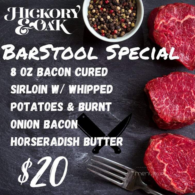 Hickory & Oak - Bowling Green, KY menu_pic