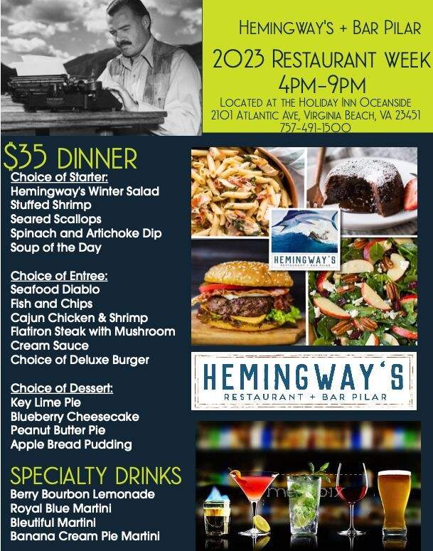 Hemingway's Restaurant & Bar Pilar - Virginia Beach, VA
