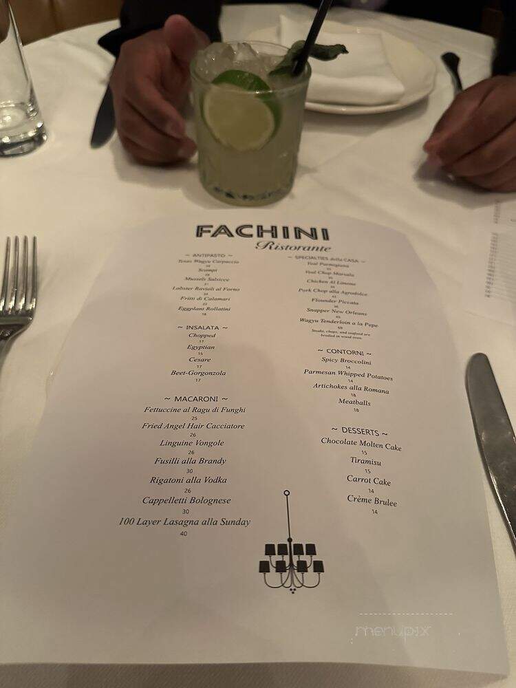 Fachini - Dallas, TX menu_pic
