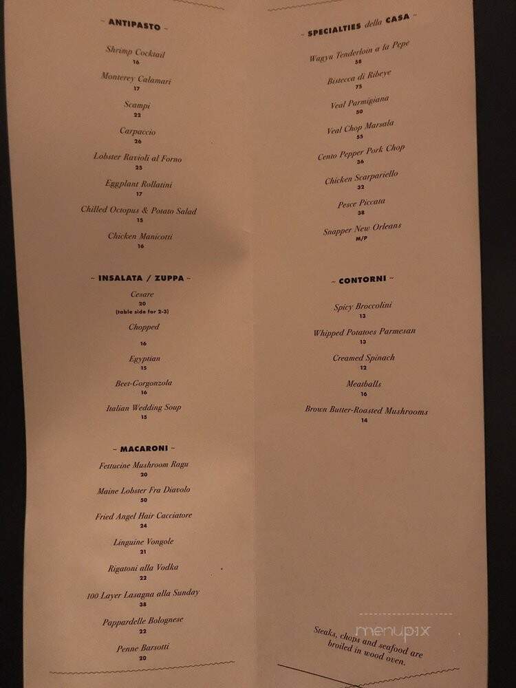 Fachini - Dallas, TX menu_pic