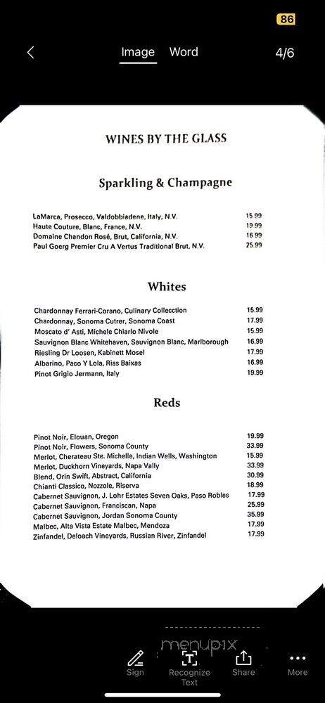 Gordon Ramsay Steak - Atlantic City, NJ menu_pic