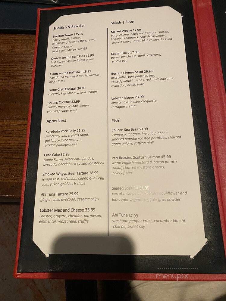 Gordon Ramsay Steak - Atlantic City, NJ menu_pic