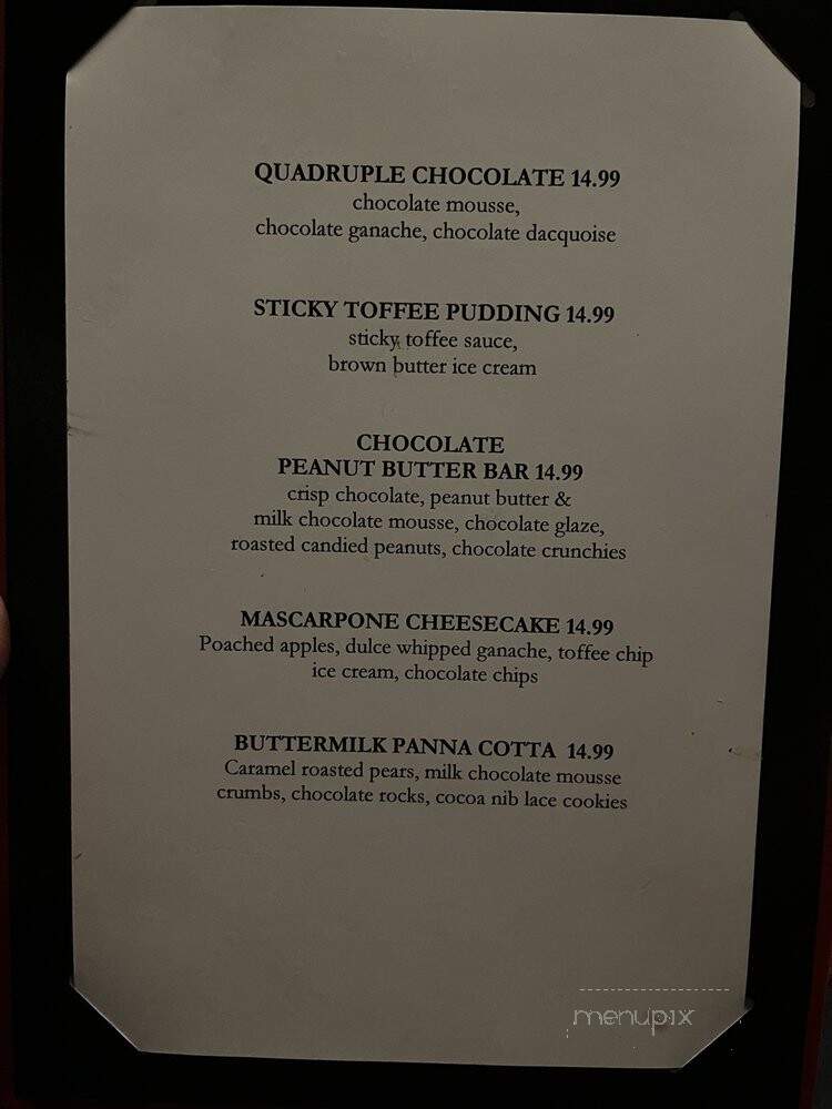 Gordon Ramsay Steak - Atlantic City, NJ menu_pic