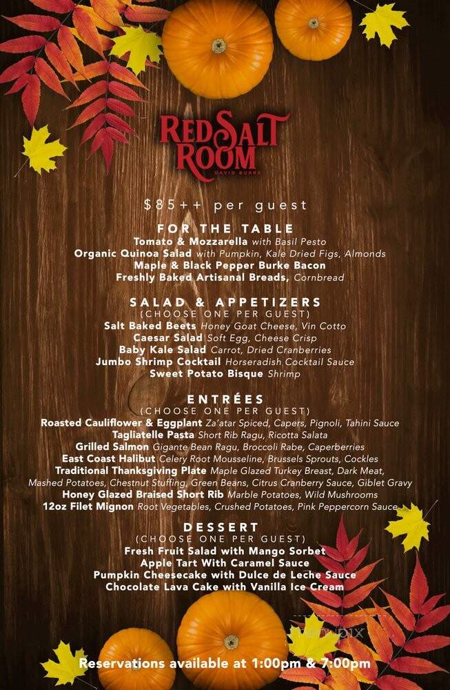 Red Salt Room by David Burke - Garden City, NY menu_pic