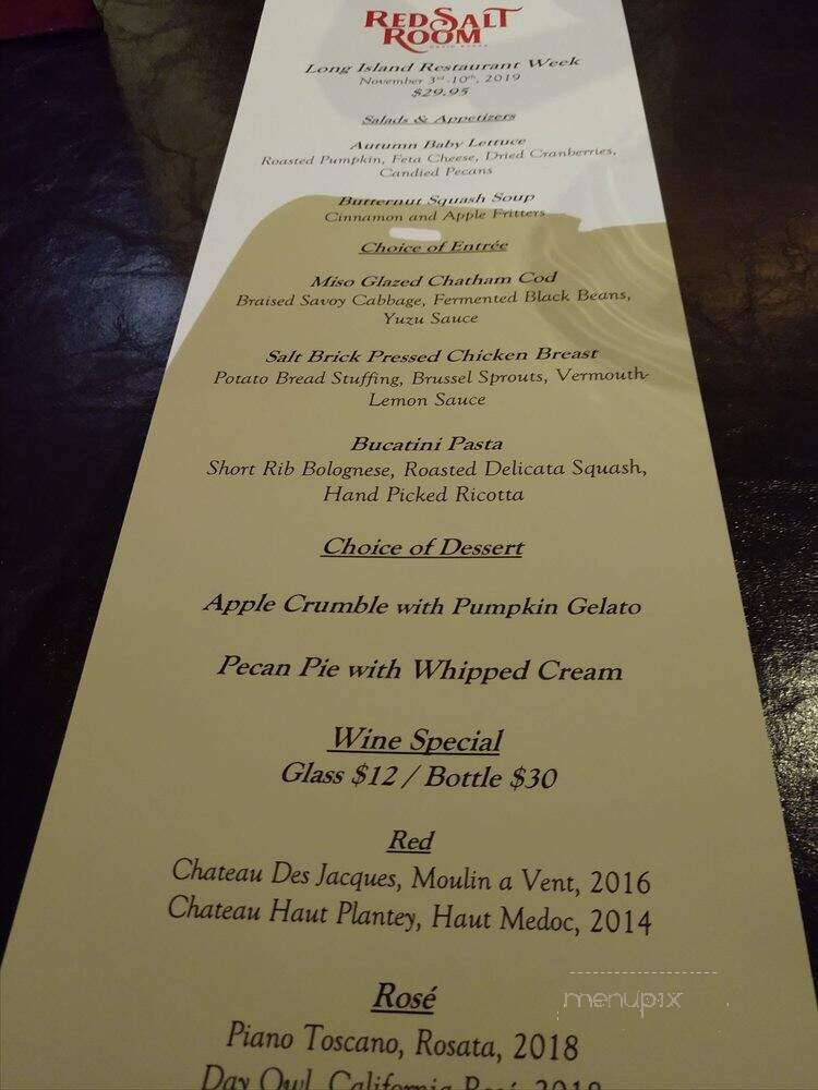Red Salt Room by David Burke - Garden City, NY menu_pic