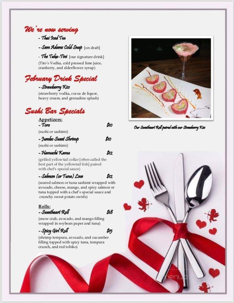 TAKA - Littleton, MA menu_pic