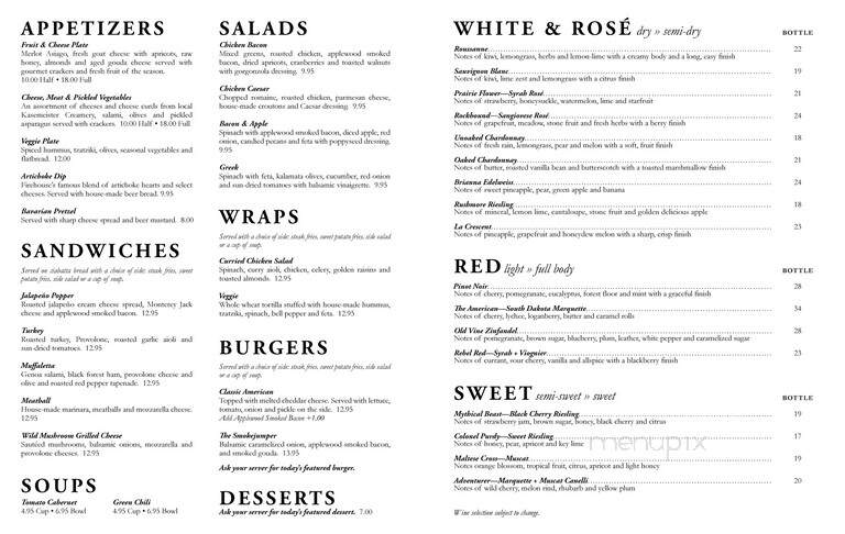 Firehouse SmokeJumper Station - Hill City, SD menu_pic