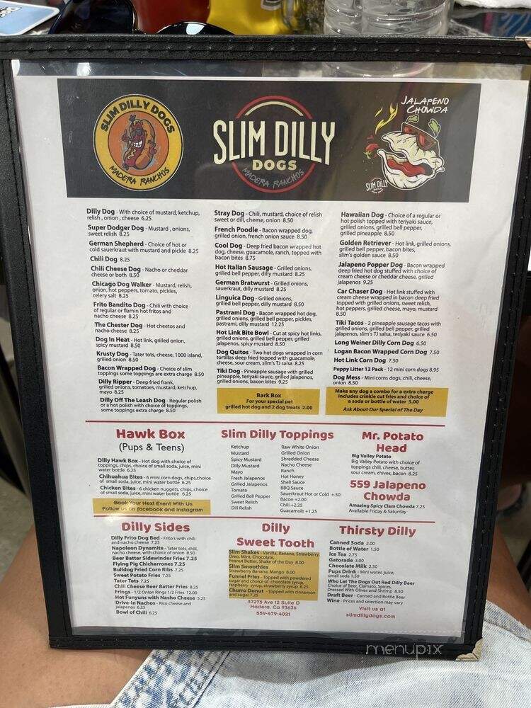 Slim Dilly Dogs - Madera, CA menu_pic