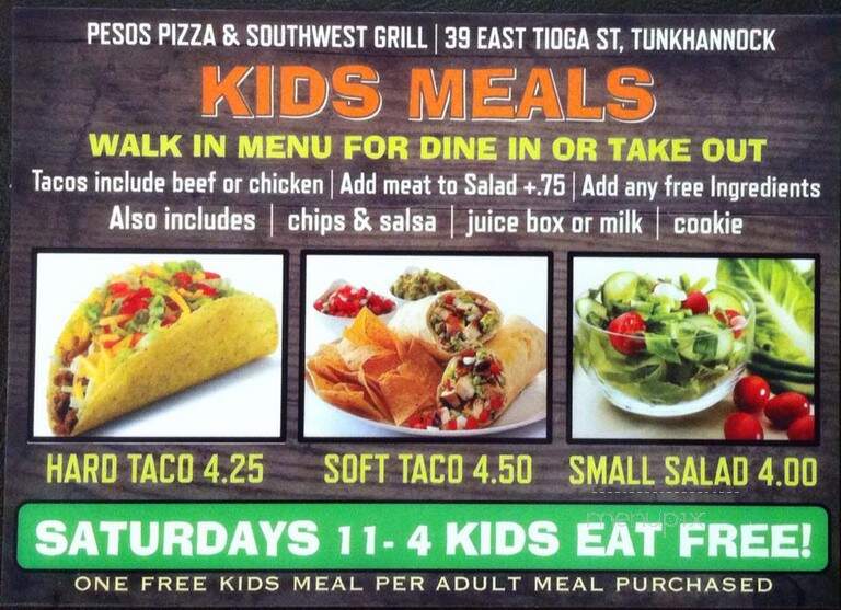 Pesos Pizza & Southwest Grill - Tunkhannock, PA