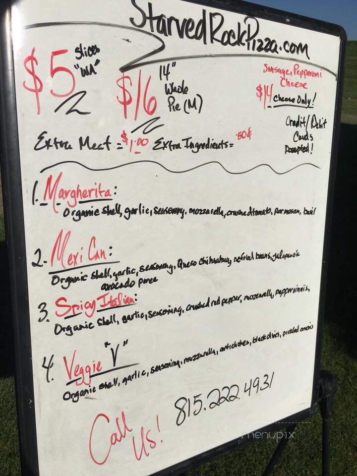 Starved Rock Pizza - North Utica, IL menu_pic