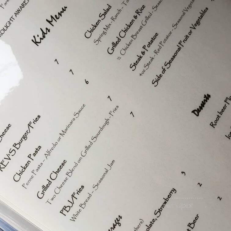 REV's Farm House - Oakhurst, CA menu_pic