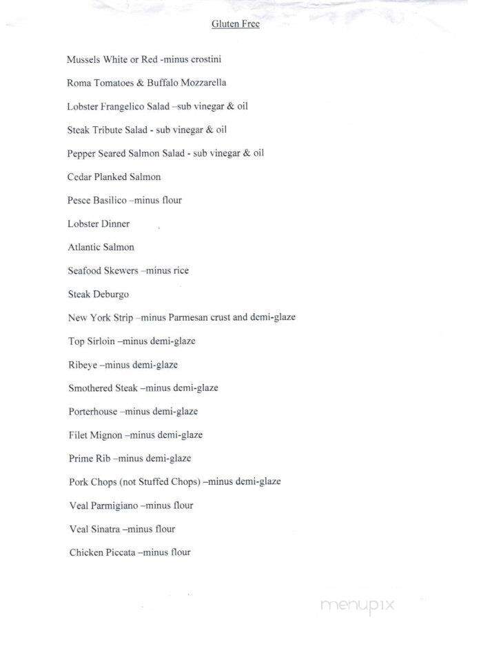 Johnny's Italian Steakhouse - Sun Prairie, WI menu_pic