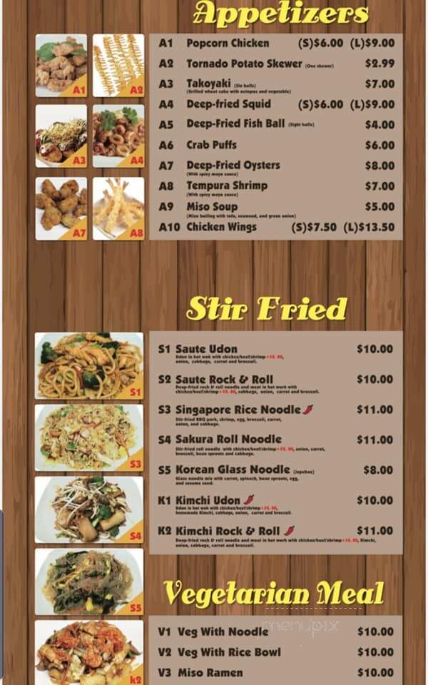 Sakura Noodle House - Happy Valley, OR menu_pic