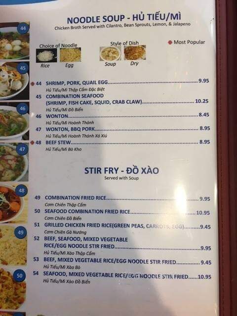 Pho Cali - Yuba City, CA menu_pic