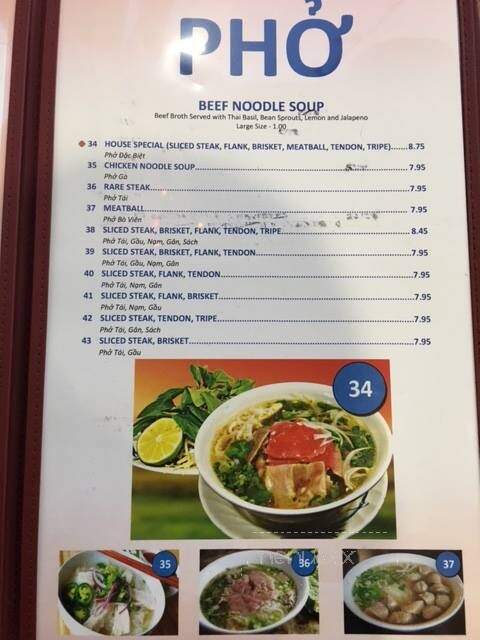 Pho Cali - Yuba City, CA menu_pic