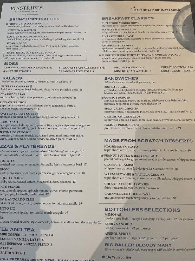 Pinstripes - Orange Village, OH menu_pic