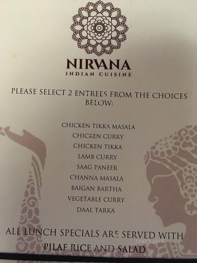 Nirvana Indian Cuisine - Olney, MD