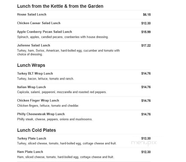 Madeleine Fine Dining - Brockport, NY menu_pic