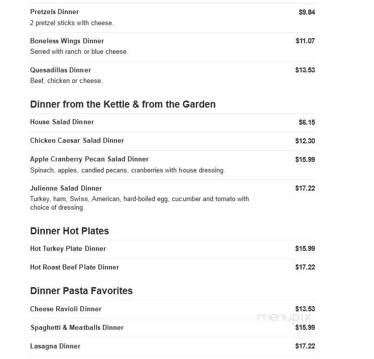 Madeleine Fine Dining - Brockport, NY menu_pic