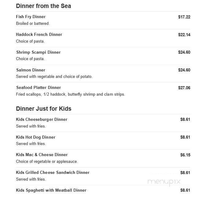 Madeleine Fine Dining - Brockport, NY menu_pic