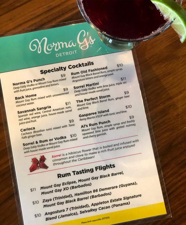 Norma G Caribbean cuisine - Detroit, MI