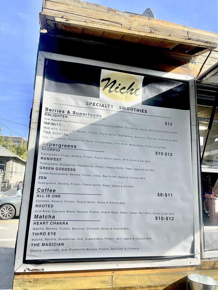 Niche Cafes - Los Angeles, CA menu_pic