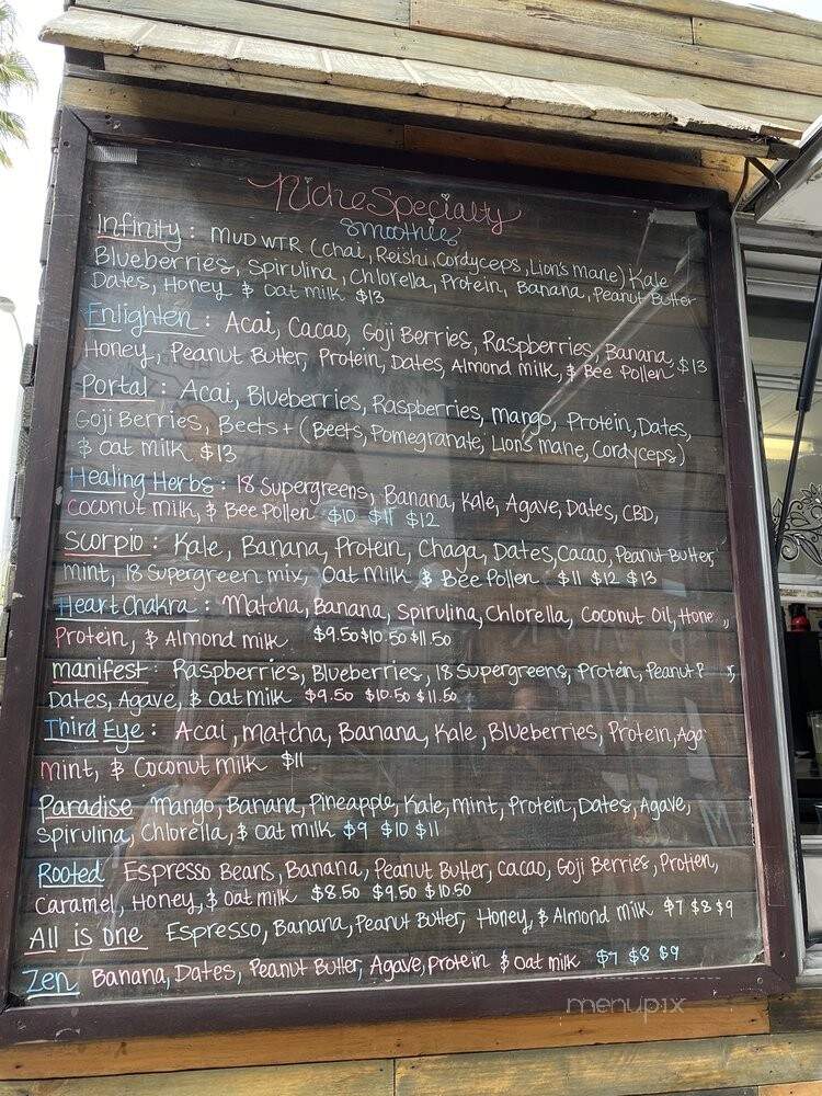 Niche Cafes - Los Angeles, CA menu_pic