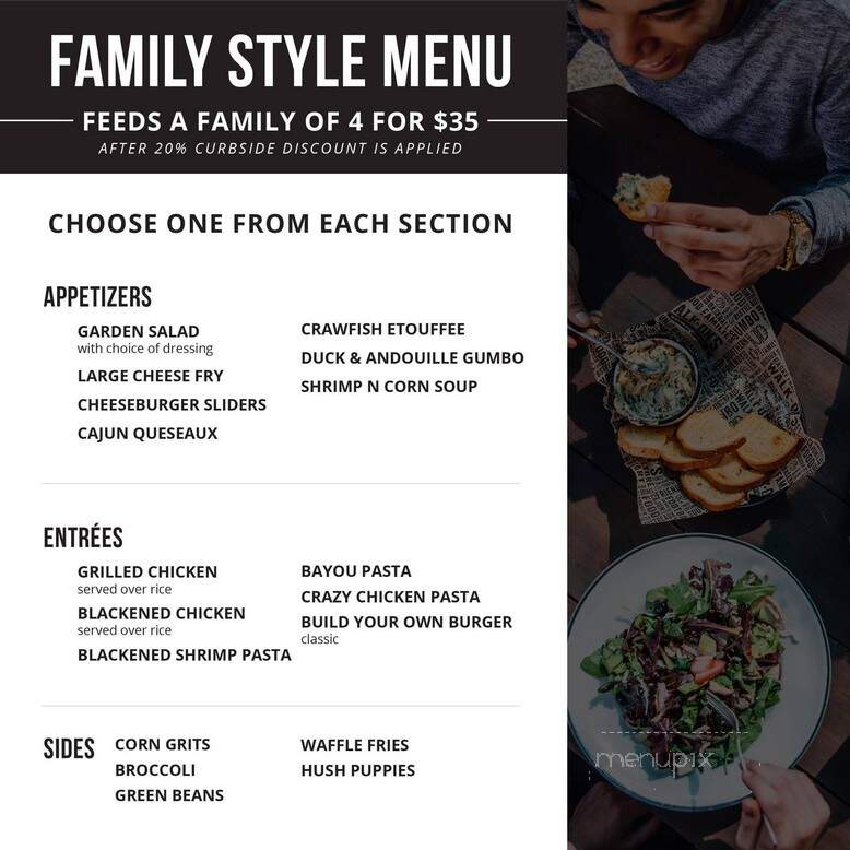 Walk-Ons - Mobile, AL menu_pic