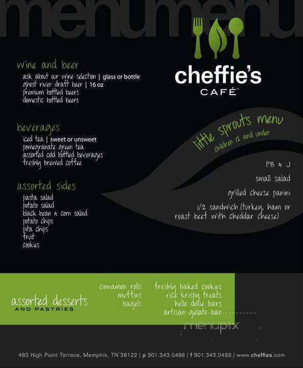 Cheffie's Cafe - Collierville, TN menu_pic