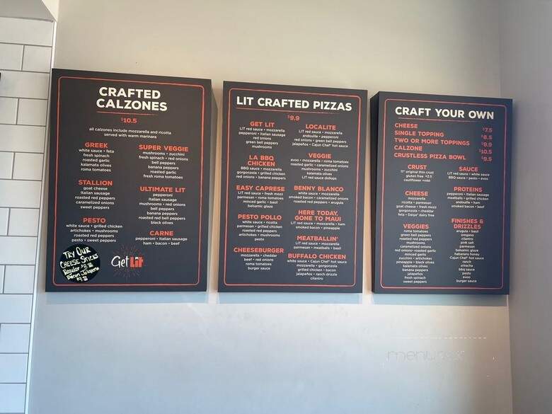 LIT Pizza - Zachary, LA menu_pic
