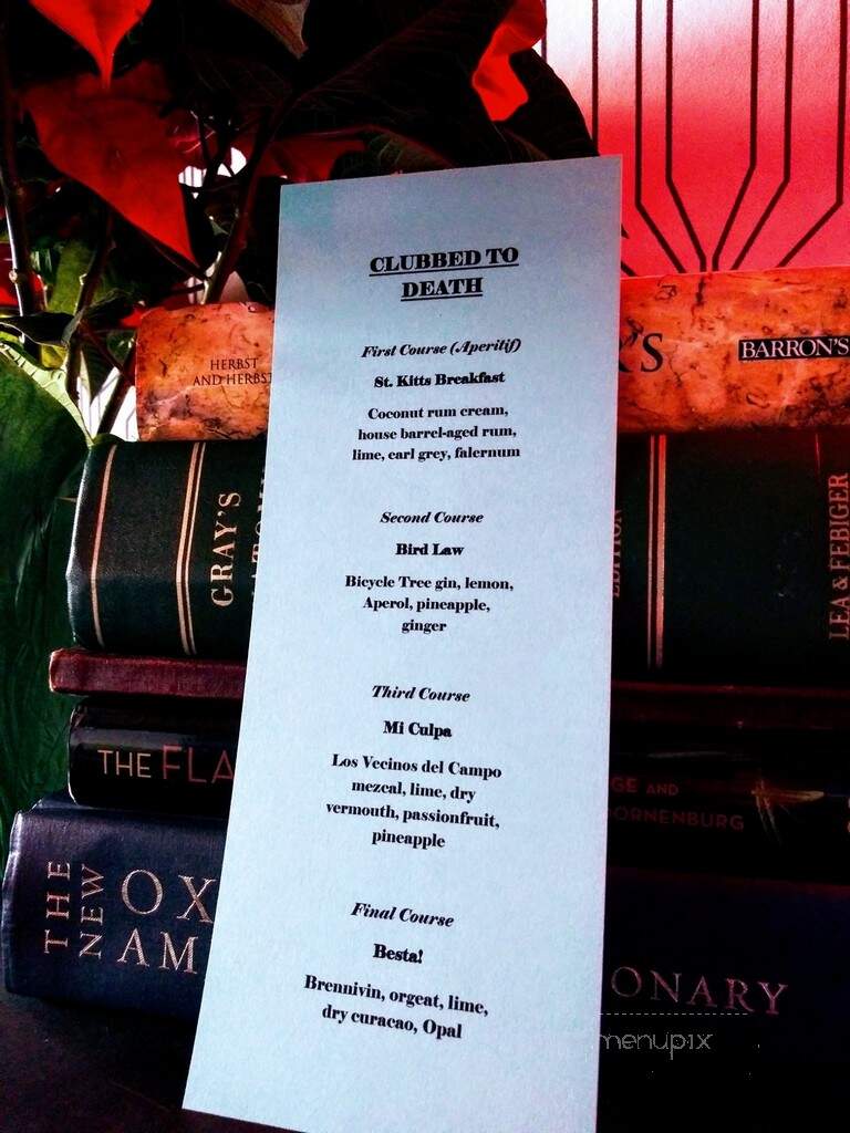 Back Door - Bellingham, WA menu_pic