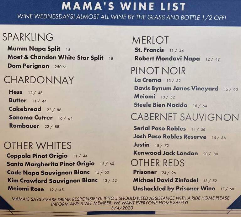 Mama's Comfort Food & Cocktails - Los Alamitos, CA