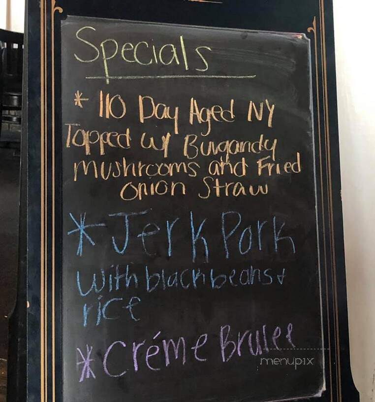 Jack's Chophouse - Valdosta, GA menu_pic