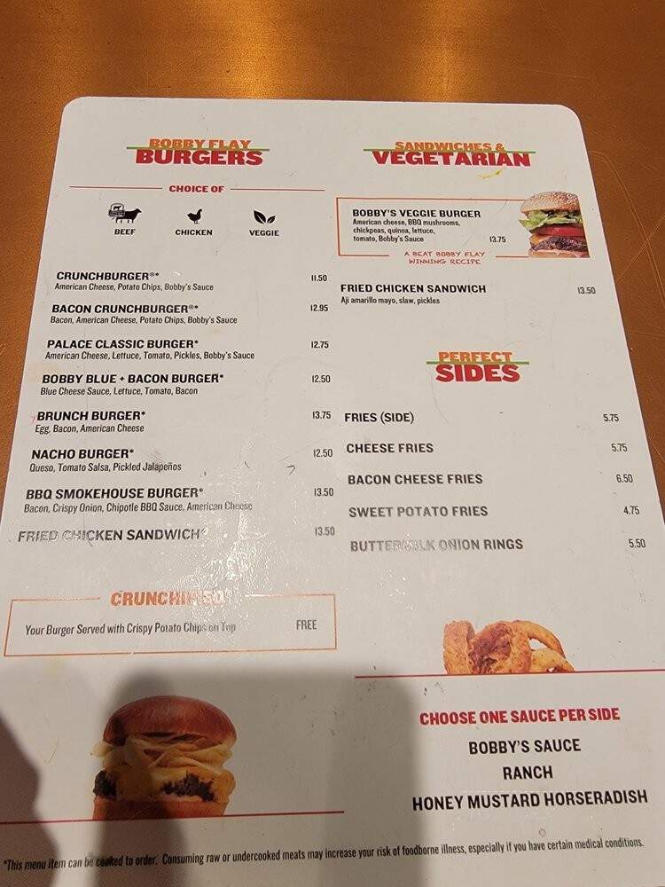 Bobby's Burger Palace - Atlanta, GA menu_pic