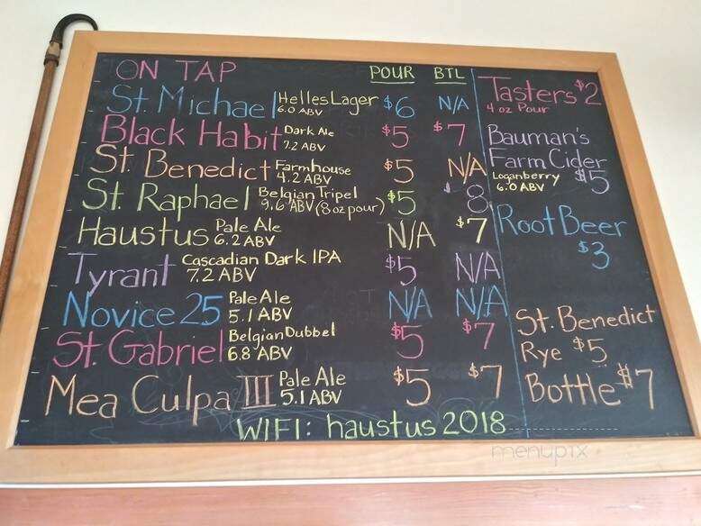 Benedictine Brewery - Mt.Angel, OR menu_pic