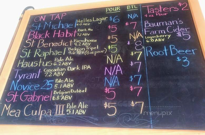 Benedictine Brewery - Mt.Angel, OR menu_pic