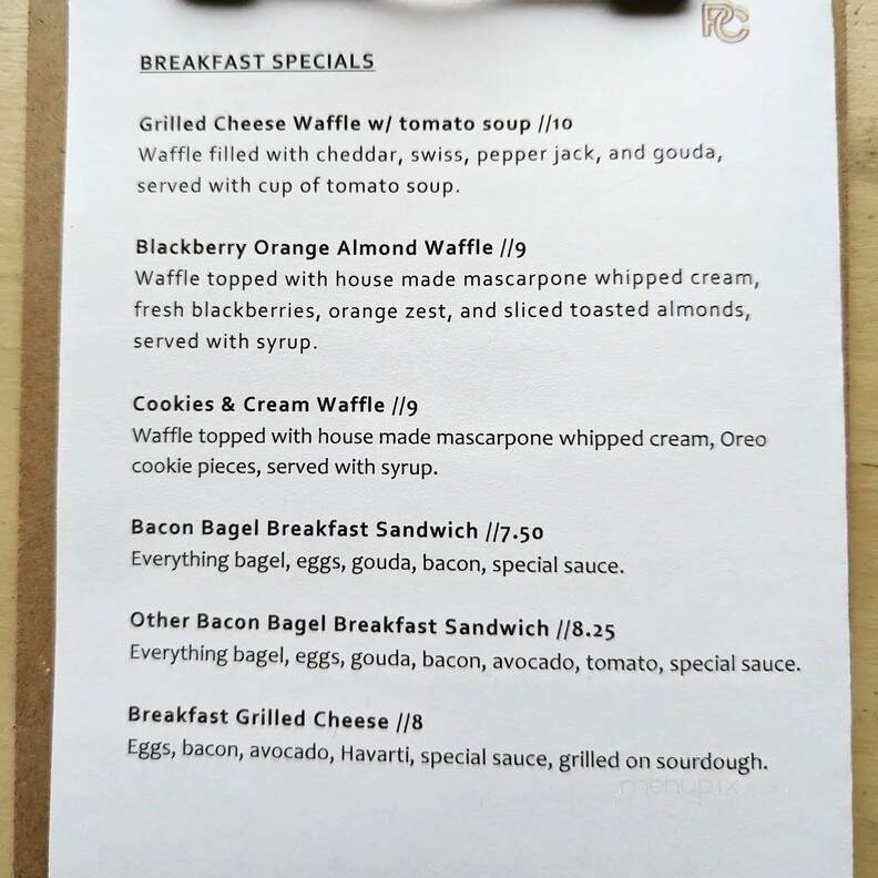 Ponder Coffee Co - Mount Pleasant, MI menu_pic