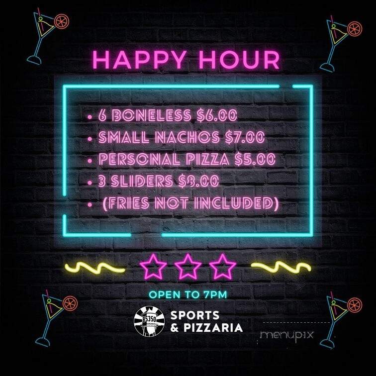 85350 Bar and Pizzaria - Somerton, AZ menu_pic