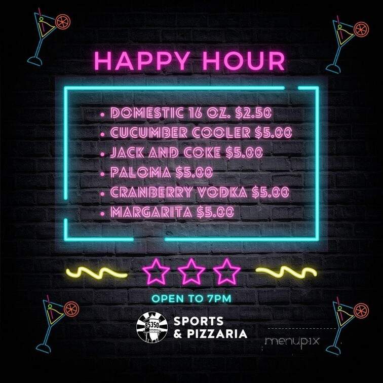 85350 Bar and Pizzaria - Somerton, AZ menu_pic