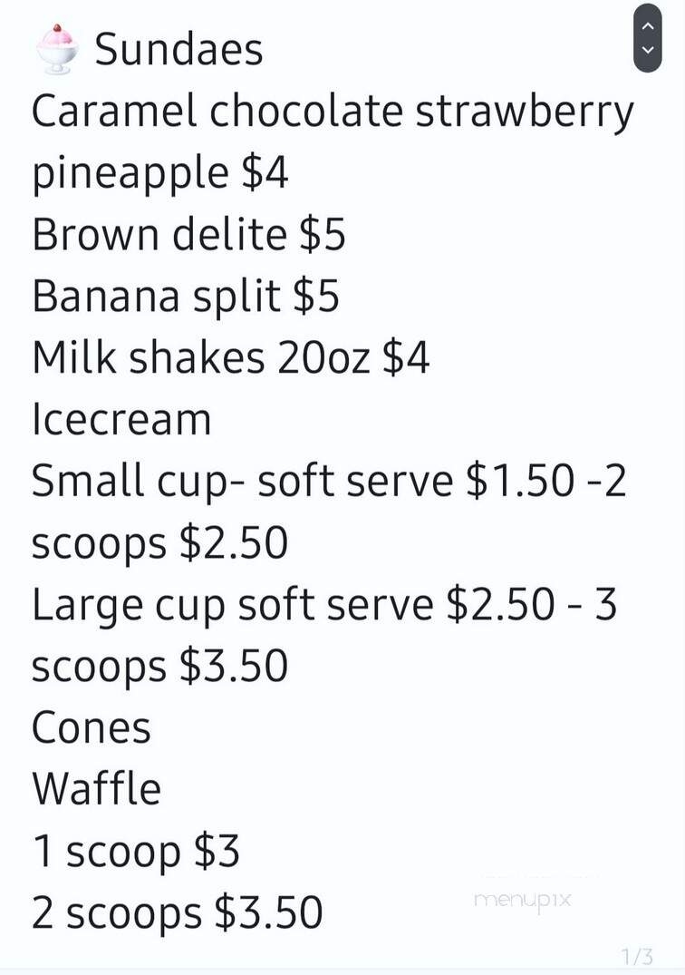 Milner Place Downtown Eatery - Milner, GA menu_pic